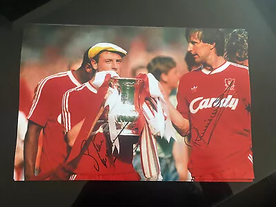 Signed Ronnie Whelan And Steve McMahon 1989 FA Cup Print 12x8 • £18