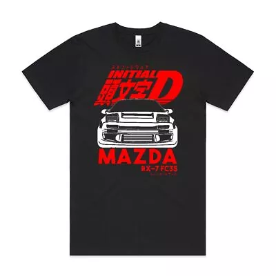 Initial D Mazda RX-7 FC3S T-Shirt Japanese Anime Tee • $35