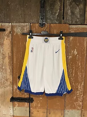 Nike Connect NBA Men’s White Golden State Warriors Basketball Shorts Size 50 • £29.99