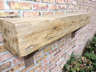 Barn Wood Fireplace Mantel Beam Rustic Salvage Reclaimed Floating 8x8x60'' • $349.99