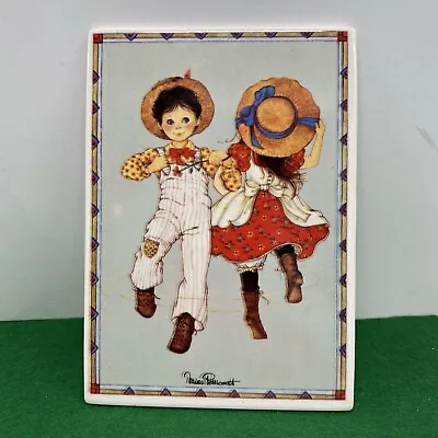 Vilbo Card Villeroy & Boch A DANCE - Miss Petticoat Ceramic Postcard Porcelain • $11