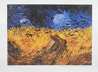 Vincent Van Gogh WHEAT FIELD CROWS Estate Signed Limited Edition Giclee 12 X16  • $59.99