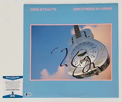 Mark Knopfler Signed Dire Straits Brothers In Arms Record Beckett Bas Aa17055 • $999.95