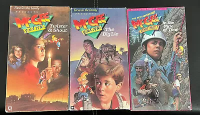 Lot Of 3 McGee And Me VHS Tapes Christian Learning Focus On The Family • $14.99