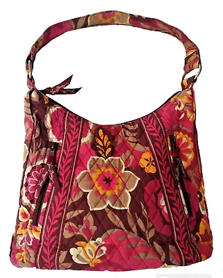 VERA BRADLEY  Carnaby  Pink Floral Quilted Shoulder Bag Purse Retired VGC • $14.99