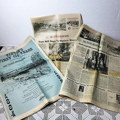 Vintage 1984 Vinton Va Messenger Centennial Edition Newspaper-1884-1984 • $19