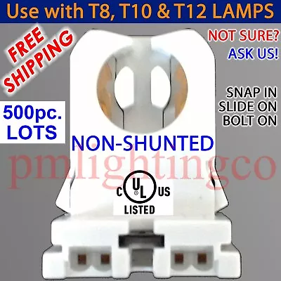 💥wholesale💥t8-t12 Tombstone Light Tube Holder Socket End 2-pin Base Fixin 1226 • $12.99