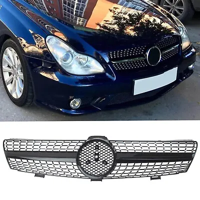For Mercedes Benz W219 CLS500 CLS600 CLS 2005-07 Front Bumper Grille Grill Black • $113.73