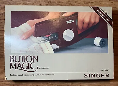 Singer Vintage Button Magic Original Vintage Box With Instructions Model B100a • $22