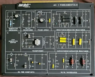 Lab-Volt 91003 20 AC 1 Fundamentals Circuits Board Electronics FACET  • $89.99