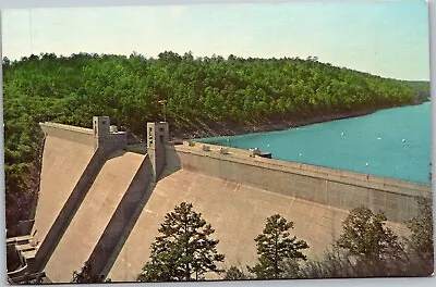 Postcard Narrows Dam Murfreesboro Arkansas Aerial View Lake Concrete Fishing C5 • $5.25