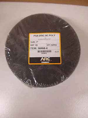 50 PACK  ARC PSA DISC SC Poly Sandpaper 7  120 Grit Peel & Stick • $85.64