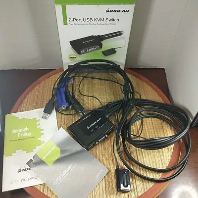 IOGear 2-Port USB KVM Switch In Original Box Pre-owned  • $18.99