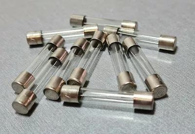 $8.85 • Buy 10PCS 5A Glass Fuse 3AG 6x32mm Slow Blow 250V F5A SIBA