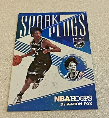 2019-20 Panini Hoops Spark Plugs Foil #9 De'Aaron Fox Kings • $2.50