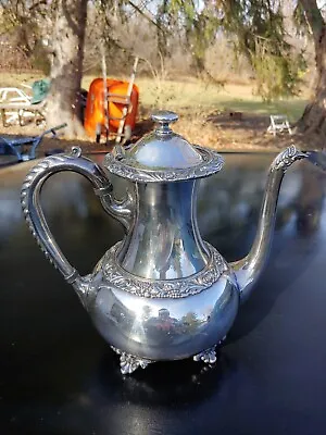 PV06110 Vintage Wilcox Silver Plate NEW BEVERLY MANOR #1301 Coffee Pot • $31.99