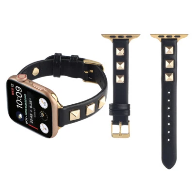 $17.99 • Buy Genuine Leather Apple Watch Band Strap IWatch Series 7 SE 6 5 4 3 2 1 38 41-45mm