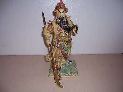 Vintage Chinese Warrior Statue - High Quality Handpainted Resin • $19.99