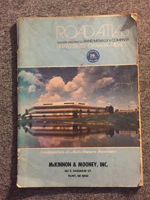 £2.50 • Buy Auto Owners Insurance - RAND McNALLY Road Atlas USA CANADA MEXICO 1986