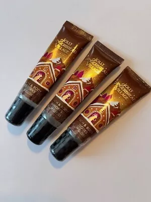 3 X Bath Body Works JOLLY GINGERBREAD VILLAGE Lip Gloss SEALED - Free Shipping • $18.90