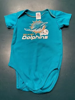 Miami Dolphins NFL Team Apparel Infant Body Suit Size 6-12M • $9.99