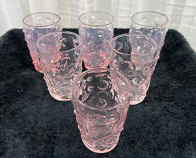 $39.95 • Buy KITCHENWARE…Seneca Morgantown Pink Juice Glass Set 6
