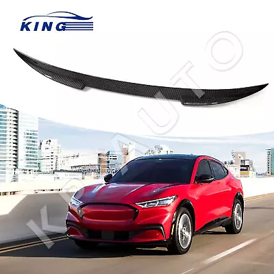 Rear Trunk Spoiler Wing For Mustang Mach-E 2021 2022 Accessories (Carbon Fiber) • $62.99