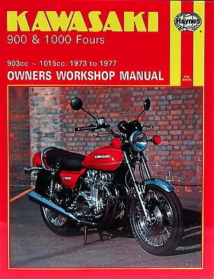 Haynes Manual 0222 For Kawasaki Z900 & Z1000 Fours (73 - 77) Workshop/service • £36.95