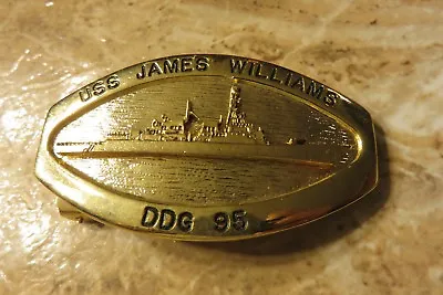 Navy Belt Buckle USS James E. Williams DDG-95 Arleigh Burke-class Destroyer USN • $14.95