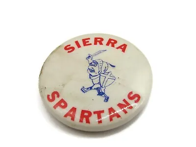 Sierra Spartans Pin Button Vintage • $20
