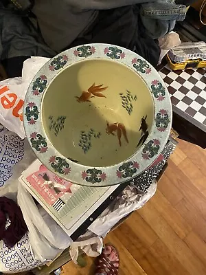 China Vase With Fish Bowl Pattern • $200