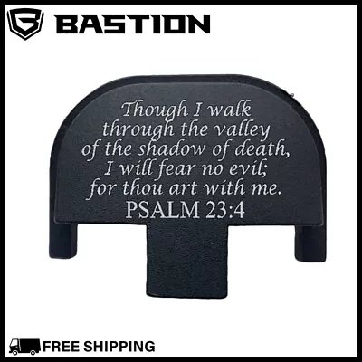 REAR SLIDE BACK PLATE COVER FOR SMITH WESSON SW SD9 SD40 VE 9/40 Verse Psalm 23 • $18.71