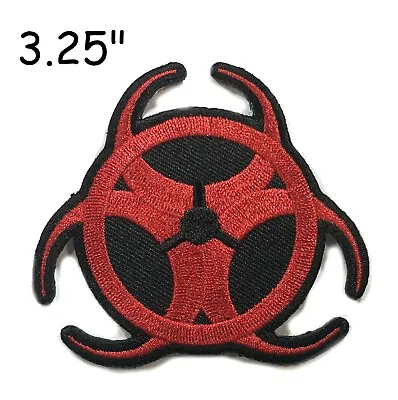 Biohazard Symbol Embroidered Patch Iron / Sew-on Toxic Warning Danger Applique • $4.50