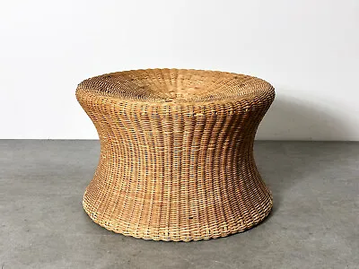 Vintage Eero Aarnio Rattan Mushroom Stool Mid Century Modern • $1050