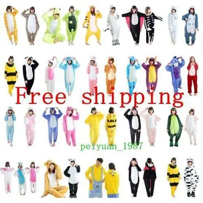 $42.89 • Buy Animal Bodysuit Pajamas Costume Pyjamas Adult Unisex Sleepwear Hooded Jumpsuit R