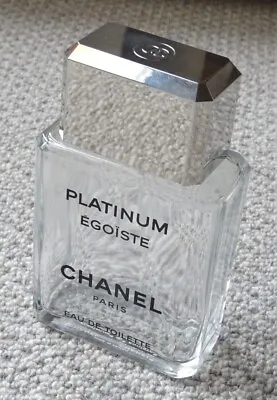 Empty Chanel Platinum Egoiste Eau De Toilette 100ml Spray Bottle & Box  • £8