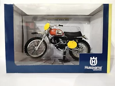  70's HUSQVARNA HUSKY 400 CROSS VINTAGE MOTOCROSS1:12  MODEL MEGA DETAIL • $53.47