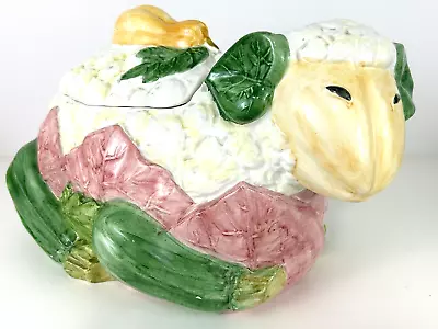 VTG Sigma The Tastesetter 1933 Lamb Vegetable Cookie Jar / Canister -Has Chips • $39.99