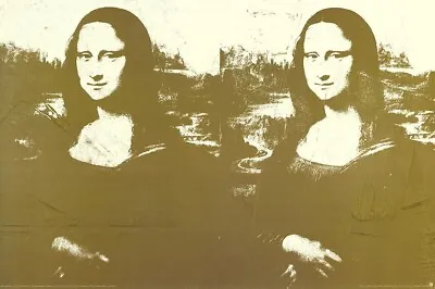ANDY WARHOL Foundation Two Golden Mona Lisa LITHOGRAPH Art Print Poster • $139