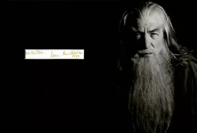 IAN McKELLEN Signed 12x8 Photo Display LORD OF THE RINGS  COA • £99.99