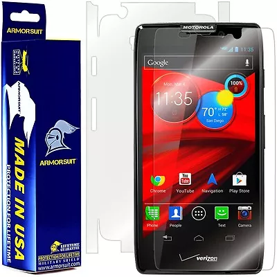 ArmorSuit MilitaryShield Motorola Droid Razr Maxx HD Screen + Full Body Skin USA • $17.45