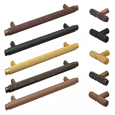 Decoranddecor Knurled T-bar Handles Cabinet Handles Cupboard Drawer Handles  • £9.49