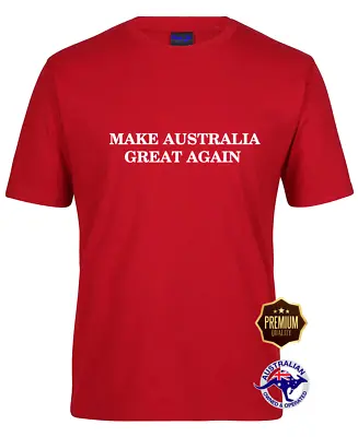 $24.99 • Buy MAGA Trump 2024 Novelty Make Australia Great Again Aussie Parody Funny Tshirt 