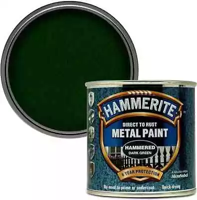 Hammerite Direct To Rust Smooth Metal Paint 250ml - ALL COLOURS AVAILABLE • £12.99