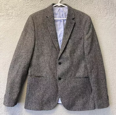 H&M 42R Gray 2 Button Blazer Suit Jacket Sport Coat /109-33 • $29