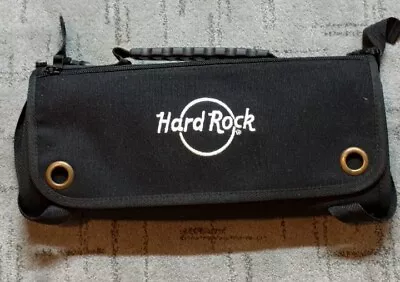 $29.99 • Buy Hard Rock Cafe Chef Knife Roll Bag Canvas Knives Storage Case Black Buckle