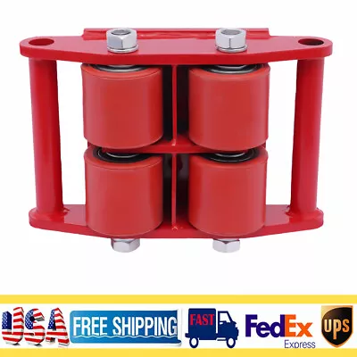 4x6 Ton Machinery Mover Set Machine Dolly Skate 4 Rollers With 360 Rotate Cap • $39.90
