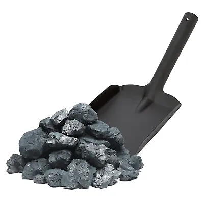 4  5  Or 6  Steel Shovel Black Metal Small Coal Fire Accessories Ash Dust Pan • £5.99