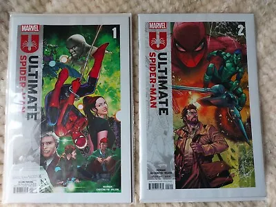 Ultimate Spider-Man #1 (2024) 2nd Print Variant And Issue  #2  First Print • £15