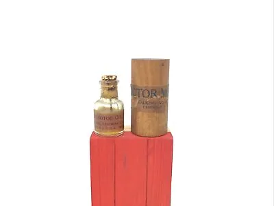 Victor Talking Machine Original Motor Oil Original Bottle And Wood Case Antique  • $40